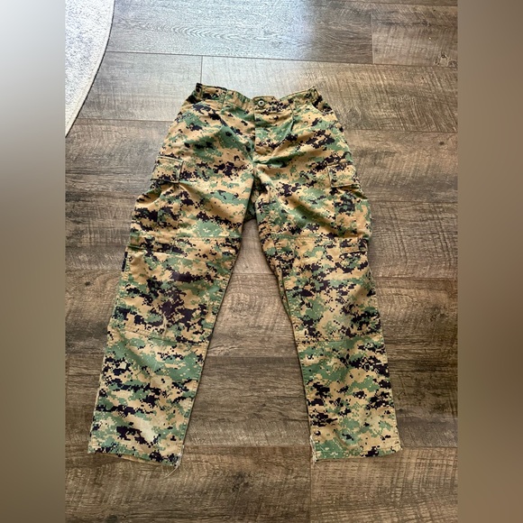 US Military Pants Men Small Short Woodland Marpath Camouflage Trouser Workwear - Picture 1 of 6
